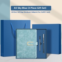 Carnet A5 personnalisé, ensemble boutique, bloc-notes, agenda, cuir souple, coffret cadeau personnalisé pour entreprises