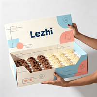 Cajas Personalizadas para Galletas con Logotipo de Marca, Caja de Embalaje Reciclable para Pasteles y Donuts, Empaque para Postres Dulces para Llevar