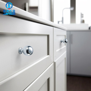 JAYHOO Brass Round Ball Cabinet Knobs French Style Durable Modular Installation for Wardrobe and Cabinet Doors - Product Image 4