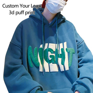 Luxury High Quality 100% Cotton Custom Heavyweight 3D <b>Hoodies</b> Fleece French Terry Essentials Pullover Puff Printing <b>Hoodies</b> - Product Image 2