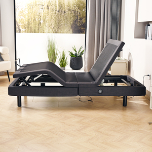 Cadre de <span class=keywords><strong>lit</strong></span> électrique réglable taille <span class=keywords><strong>King</strong></span> pour personnes âgées, base de <span class=keywords><strong>lit</strong></span> électrique intelligente à réglage séparé, <span class=keywords><strong>lit</strong></span> métallique réglable avec massage - Product Image 6