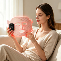Masque facial en silicone à marque privée, appareil de beauté portable pour le visage entier, compatible avec la maison et les instituts de beauté