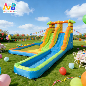 Oxford Fabric Inflatable Bouncer Jumping <b>Slide</b> Home Use House With Castle for Kids Coconut House Oxford Fabric Inflatable - Product Image 1