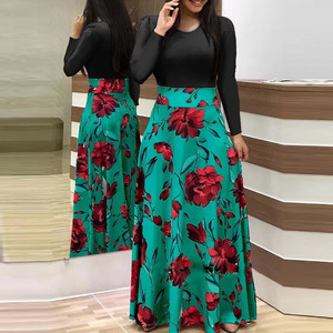 Vestidos Largos Casuales Elegantes para Mujer, Diseño Popular 2022, Novedades, Estampados, Manga Larga, Talla Grande - Product Image 5