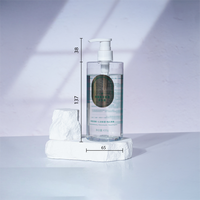 Bouteille en plastique PET transparente de 420 ml en gros, récipient liquide recyclable, bouteille vide personnalisée pour l'emballage cosmétique