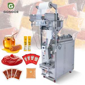 Portable Sauce Liquid Shampoo Mustard and Mayonnaise Sachet Filling Small Bag Vertical Sealing Packaging Machine - Product Image 1