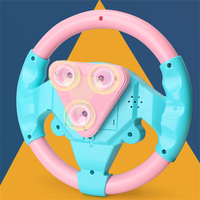 Jeu éducatif pour enfants, volant de voiture en plastique multifonctionnel avec musique simulée, jouet avec ventouse