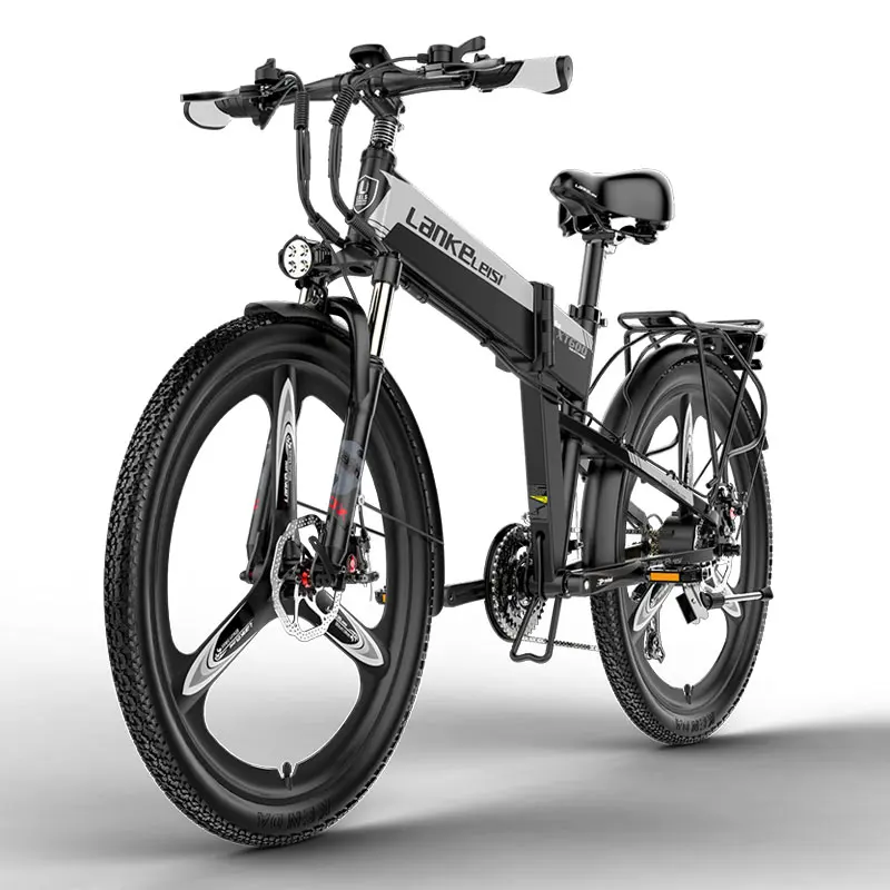 Livraison à la porte de haute qualité CE ebike 48V 400W vélo électrique pliable 26 pouces pneu 10.4 12.8AH batterie au Lithium vélo électrique