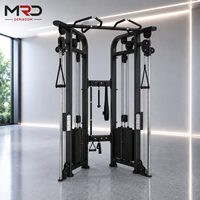 Máquina de entrenamiento funcional con poleas ajustables dobles, cable cruzado, multi-gimnasio, para entrenamiento de fuerza en casa/gimnasio, equipo de fitness