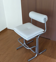 Tabouret de bar moderne et minimaliste de luxe léger en acier inoxydable, non rotatif, à hauteur fixe, pour la restauration hôtelière