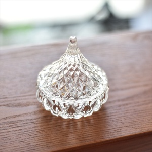 Boîte à bonbons en verre décorative gaufré, de <span class=keywords><strong>grande</strong></span> <span class=keywords><strong>taille</strong></span>, pièces - Product Image 2