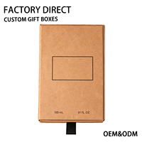 Boîte rigide en kraft personnalisée avec insert en mousse, impression de logo en couleur, recyclable, écologique, pour emballage de coffret de parfum, fabrication en usine