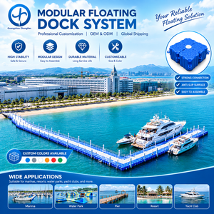 Pontone Galleggiante Modulare in Plastica GZZH <span class=keywords><strong>Marina</strong></span>, Altezza 300mm, in PE, per Ordini di Ritorno dei Clienti Abituali del Guangdong - Product Image 1