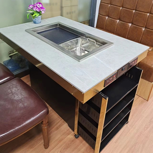 Коммерческая электрическая гриль-плита <span class=keywords><strong>Teppanyaki</strong></span> с горячим горшком для использования в ресторане - Product Image 1
