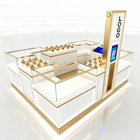 Showroom Rechteck Schmuck Shop Design Showcase Vitrine Spiegel Parfüm Vitrine Stand für Haus uhren Luxury Store