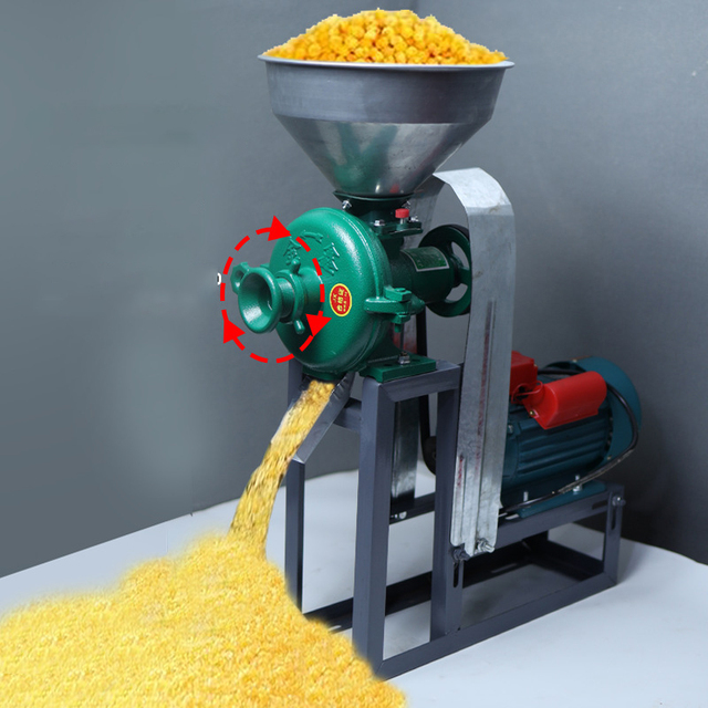 Flour Mill for Sale Motor Diesel Powered Household Multi-Grinder Mill for Crushing Rice/Corn/Beans Soybean Maize Flour Mill