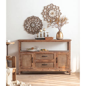 Gabinete para sala de estar de comida europea y americana, gabinete de almacenamiento de madera maciza, gabinete Retro Para pasillo de pared de sala de estar borracho - Product Image 1