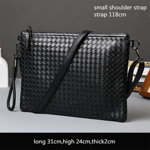 Borsa all'ingrosso della borsa della pochette di cuoio della moda degli uomini della borsa della busta del documento intrecciata borse a mano - Product Image 5