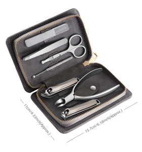 Kit de manucure personnalisé en cuir PU avec étui de rangement et sous-verre promotionnel - Product Image 5