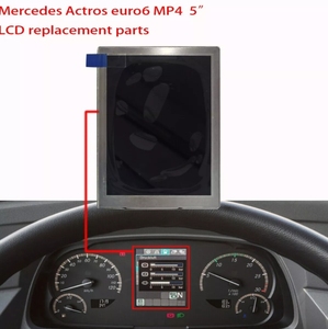 Instrumento DE VELOCIDAD DE PANTALLA LCD de 5 pulgadas para Mercedes Actros II LKW (MP4) Tourismo <span class=keywords><strong>Bus</strong></span> A0094460721 A0094460821 A0104464621 - Product Image 5