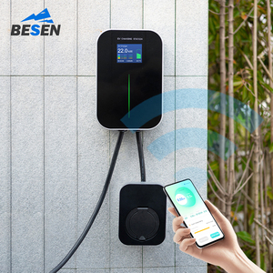 BESEN <span class=keywords><strong>Stazione</strong></span> di <span class=keywords><strong>Ricarica</strong></span> a Parete Wallbox per Veicoli Elettrici 7kW Monofase con App Wifi Facile da Usare 32A Cavo da 6 Metri - Product Image 2