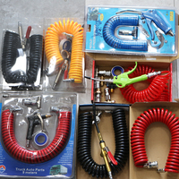 Nouveau kit de pistolet à air comprimé pour semi-remorque de camion lourd IRJ, tuyau en TPU spiralé pneumatique de 5 m de long