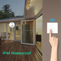 Interrupteur mural sans fil auto-alimenté 433 MHz à bouton-poussoir cinétique, sans batterie requise, 110V 120V 220V 240V