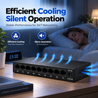 Switch Ethernet Gigabit 5, 8, 16, 24 ports 10/100/1000 Mbps non géré, pour bureau, montage en rack, usage domestique ou professionnel, OEM ODM