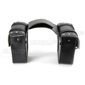 Bolsa para motocicleta, alforja impermeable, bolsa de almacenamiento de cuero PU para Yamaha/BMW/Kawasaki Triumph/Bonneville - Product Image 3