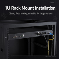 Extenseur HDMI Fibre Optique Bidirectionnel 4K 60Hz 1CH avec Audio XLR Bilatéral Équilibré 2CH KVM 20km Monomode Montage en Rack 1U