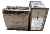 Haute qualité rectangulaire Flexible PVC conduit connecteur Ventilation ignifuge haute température résistance hôpitaux extérieur chinois