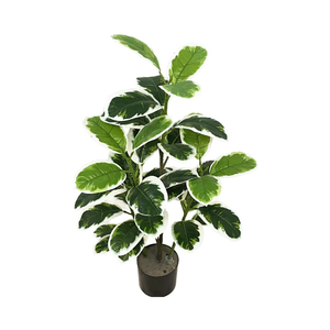 Articoli Decorativi Sempreverdi, <span class=keywords><strong>Albero</strong></span> Artificiale di <span class=keywords><strong>Ficus</strong></span> <span class=keywords><strong>Elastica</strong></span>, Pianta Artificiale in Plastica, Decorazioni Floreali per Matrimoni, Casa, Hotel, Bar - Product Image 6