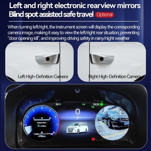 หน้าจอ LCD แสดงผลแบบเต็มจอสำหรับรถยนต์ ชุดหน้าปัดแสดงผลแบบ Virtual Cockpit พร้อมมาตรวัดความเร็ว สำหรับ Toyota Alphard Vellfire ปี 2015-2022 นาฬิกาดิจิตอล - Product Image 4
