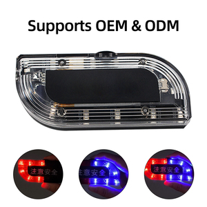 Luz de Advertencia LED Transparente Portátil Recargable IP67 a Prueba de Agua con Silbato, Carga Tipo-C, Modo Estroboscópico, Compatible con OEM - Product Image 4
