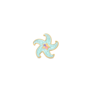 Broche de mode en forme d'étoile de mer en acier inoxydable 316L plaqué or PVD, accessoire de bijouterie durable et résistant - Product Image 2
