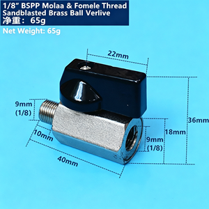Vanne à boisseau sphérique SS304 1 pièce, filetage NPT/BSP femelle, passage plein, pour eau, gaz, huile, air, avec levier d'arrêt, résistante à la corrosion, kit d'utilisation - Product Image 5