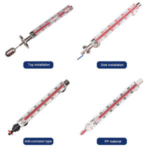 مقياس مستوى قلاب مغناطيسي يعمل بتردد عالي من الفولاذ المقاوم للصدأ والحزام الكروي العائم والتحويل عن بعد مقاوم للانفجار وضغط درجة الحرارة العالية - Product Image 5