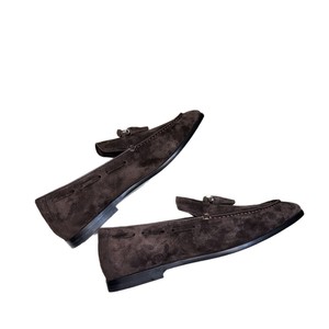 Mocassins en <span class=keywords><strong>daim</strong></span> pour <span class=keywords><strong>homme</strong></span>, bout rond, à glands, nouvelle mode d'hiver, <span class=keywords><strong>chaussures</strong></span> décontractées à enfiler, couleur unie, semelle intermédiaire et extérieure en TPU - Product Image 5