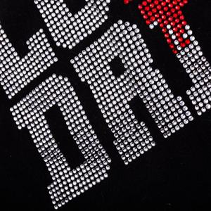 उच्च गुणवत्ता वाली क्रिस्टल कस्टम गैंडा लोगो गर्मी प्रेस गर्म हस्तांतरण लेबल स्टिकर, टी शर्ट शर्ट के लिए उपयुक्त - Product Image 3