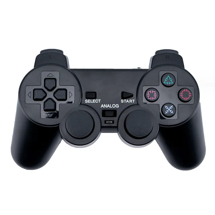 PS2 için 1/ 6 in 1 kablosuz Gamepad içinde 2.4 GHz 3/PS1 aksesuarları 2 motorlar ile PC Joystick denetleyicisi PlayStation 2 konsolu için