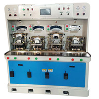 Machine de moulage automatique Kezhi quatre chaudes et quatre froides pour la fabrication de tiges de chaussures de sport, de embouts et de contours de talon en cuir