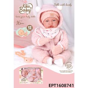 EPT - Juego de Muñecas de Bebé de Algodón Suave de 16 Pulgadas con 12 Sonidos IC - Muñeca Reborn Realista para Niños y Niñas, Regalo de Cumpleaños - Product Image 3