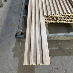 New Arrival màu trắng bằng Gỗ nhựa composite WPC <span class=keywords><strong>Panel</strong></span> tường de madera WPC - Product Image 3