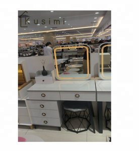 Thanh lịch phong cách hiện đại trong Nhà Phòng Ngủ Đồ nội thất cao Glossy bàn trang điểm với trang điểm Bàn và ghế - Product Image 1