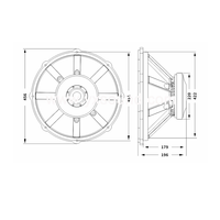 Altavoz Profesional de 15 Pulgadas 18PHL100, Woofer de 1000W, Bobina de Voz de 4'', Accesorio de Audio para Escenario, Amplificador OEM de Fábrica
