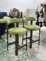 Tabouret de bar moderne en bois de frêne JP, structure en bois massif, chaise de bar exclusive pour salon