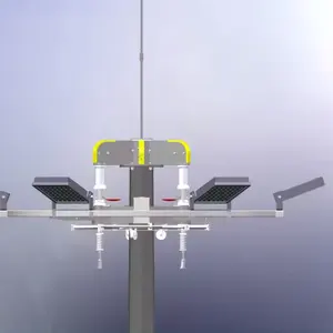 Poste de luz solar de mástil alto 10m 15M 20M 25M 30m Poste de mástil alto al por mayor con mecanismo de elevación y descenso para iluminación