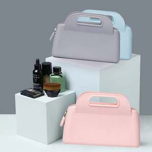 Custom Waterproof Handheld Makeup <b>Bag</b> <b>with</b> Logo Factory Wholesale MINI Silicone <b>Storage</b> <b>Bag</b> Portable Toilet <b>Bag</b> - Product Image 6