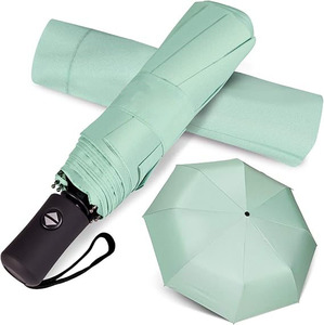 Parapluie de voyage compact pliable, parapluie de soleil léger à ouverture et fermeture automatiques pour femmes, parasol - Product Image 1