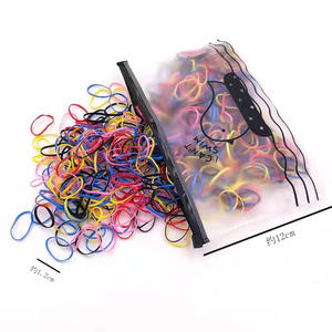 Paquete de 1000 Unidades de Bandas Elásticas para el Cabello, Bandas para el Cabello Desechables Sin Pelusa, Bandas Elásticas para el Cabello para Niños - Product Image 4